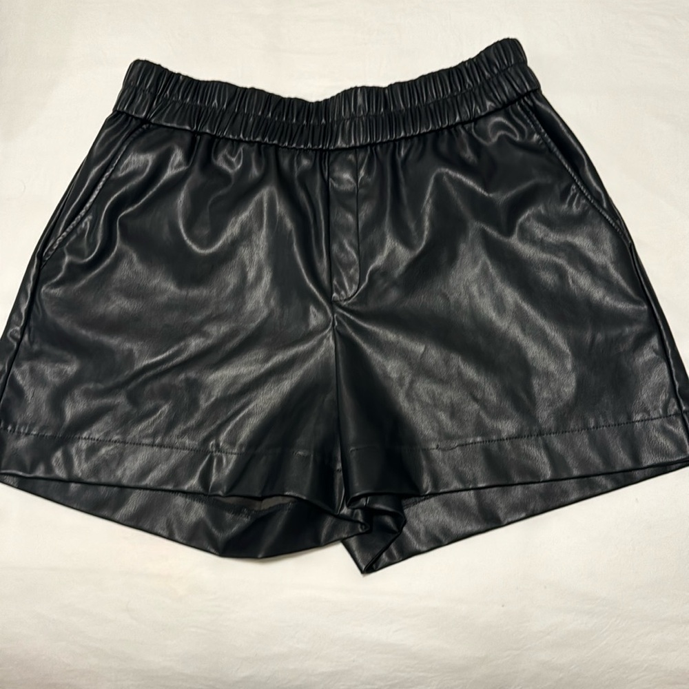 Faux Leather Shorts